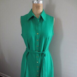 Retro Green Collar Dress - NWOT